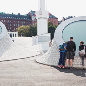 Helsinki museum Amos-Rex steel structures urban environment