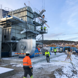 15MW boiler plant Gällö, 2019