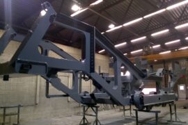 Machine frames for stone crushers