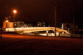 Ylisoutajan bridge in Finalnd, 220 tons, year 2013